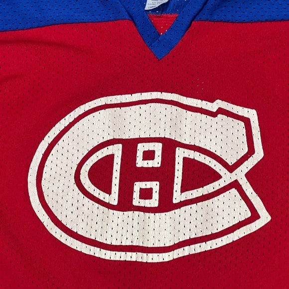 Vintage Montreal Canadiens Logo Club Hockey Sports Rec Jersey - Picture 4 of 7